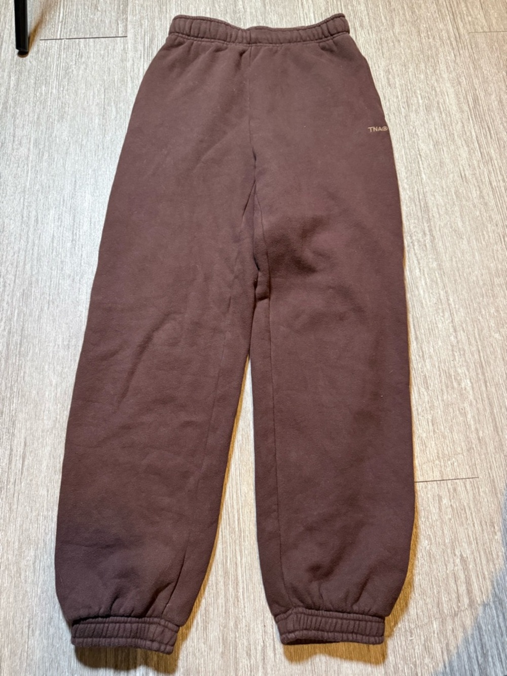 Aritzia TNA Cozy Fleece Mega Sweatpants Beige Oversized Joggers‎ Athleisure XXS